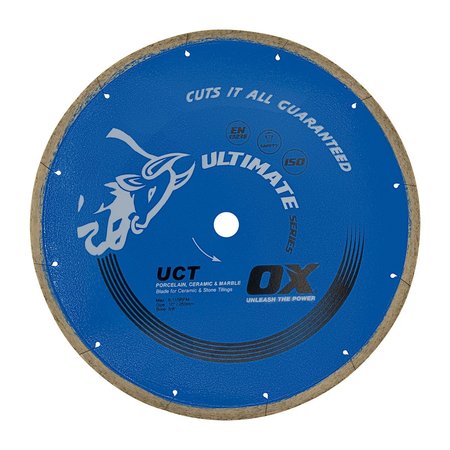 OX TOOLS Ultimate Cuts All Tiles 10'' Diamond Blade - 5/8'' Bore OX-UCT-10